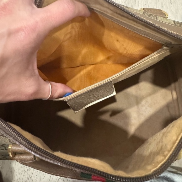 Gucci Tan Canvas & Leather Vintage PRISTINE Boston Bag Authentic with COA - Picture 9 of 13